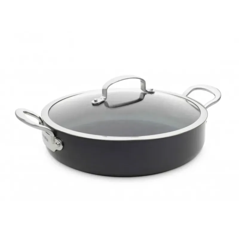 Sauteuses*GREENPAN Sauteuse en Céramique 30 cm et son couvercle, collection BARCELONA PRO ™