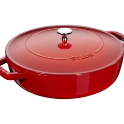 Sauteuses*STAUB Sauteuse en Fonte Chistera 28 cm Rouge Cerise