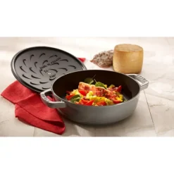 Sauteuses*STAUB Sauteuse en Fonte Chistera 28 cm Gris Graphite