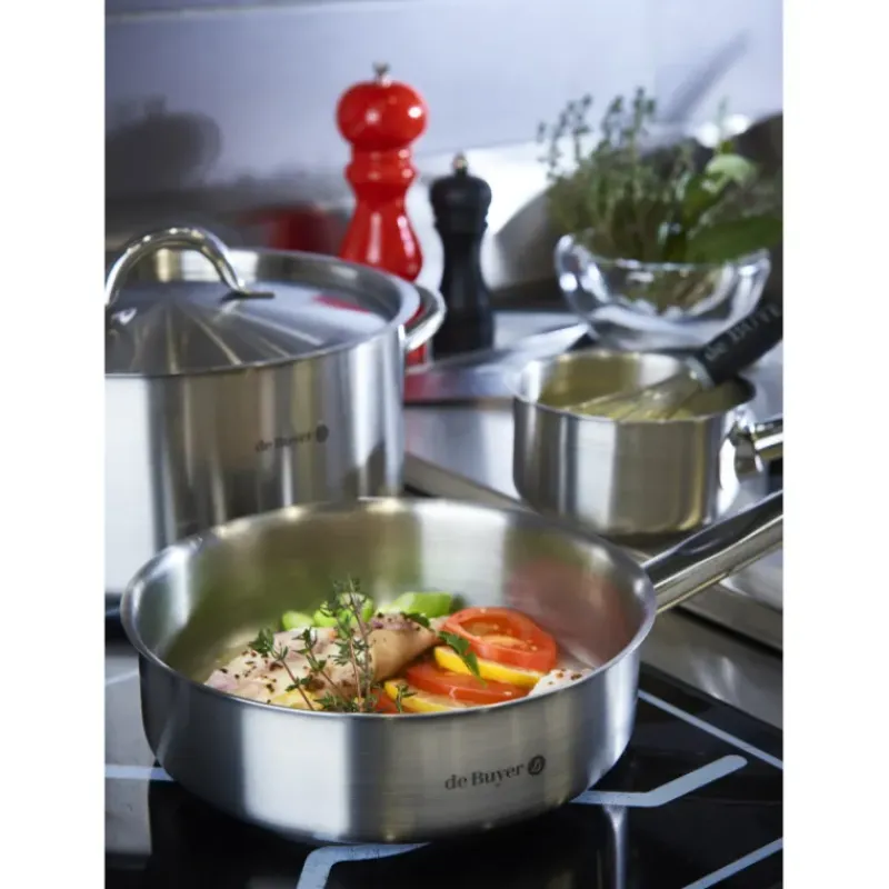 Sauteuses*DE BUYER Sauteuse Inox Bord Droit Ø20 cm Prim'Appety