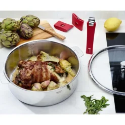 Sauteuses*CRISTEL Sauteuse Mutine Ø 26 cm Manche Amovible Inox