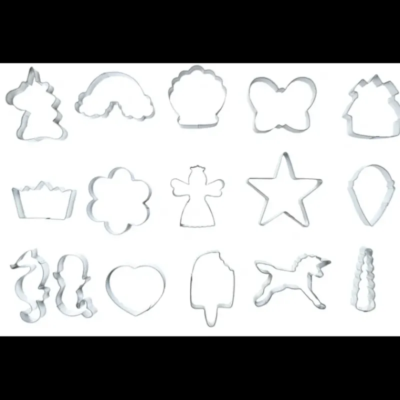 Emporte Pièce - Découpoir Pâtisserie*SCRAPCOOKING Seau 16 Emporte-Pièces Thème Licorne Fairytale