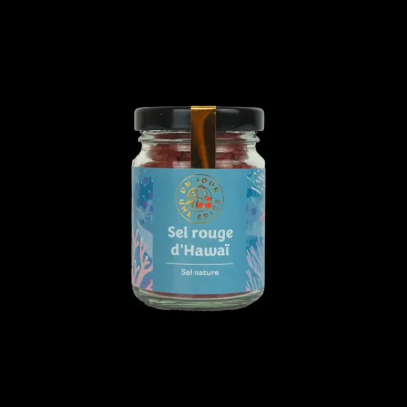 Sel*UN JOUR UNE EPICE Sel Rouge d'Hawaï 100 g