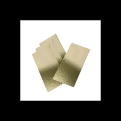 Présentoirs Pour Gâteaux*CUISINEADDICT Semelle à Bûche 100x10cm Or Bords Droits (x50)