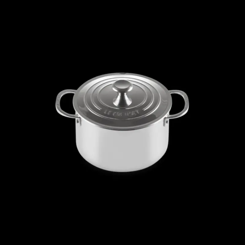 Batterie De Cuisine|Faitout*LE CREUSET Set 4 Pièces Casseroles et Faitout Inox Signature