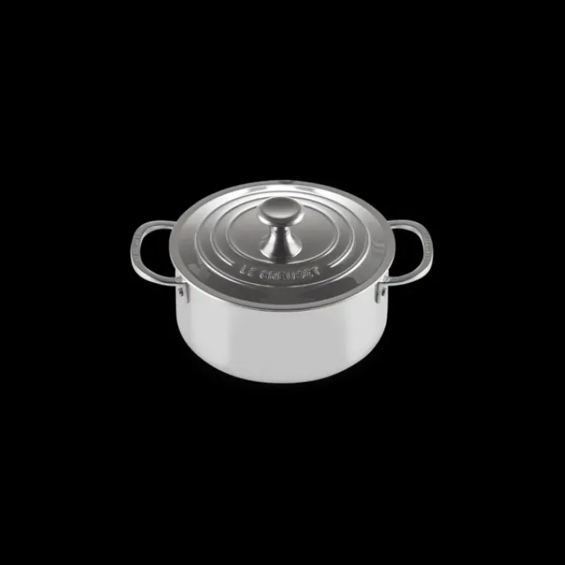 Batterie De Cuisine|Faitout*LE CREUSET Set 4 Pièces Casseroles et Faitout Inox Signature