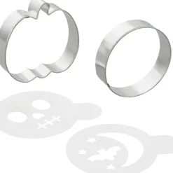 Emporte Pièce - Découpoir Pâtisserie*WILTON Set de 2 Emporte-Pièces et 2 Pochoirs Halloween