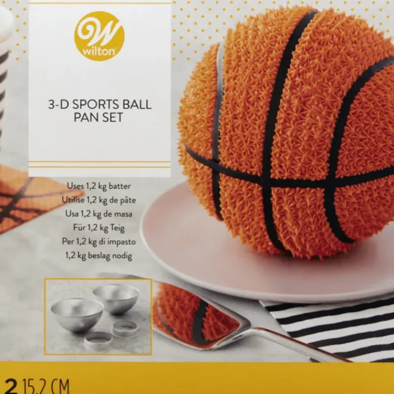 Cercle À Patisserie|Moules À Gâteaux*WILTON Set de Moules à Gâteau Ballon de Basket