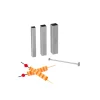 Emporte Pièce - Découpoir Pâtisserie*TELLIER Set Design culinaire, 3 tubes découpoirs carrés + poussoirs
