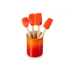Spatules|Maryses Et Cuillères*LE CREUSET Set Pot 1,1 L avec 4 Ustensiles Volcanique Création
