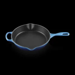 Grills|Poêles*LE CREUSET Skillet Rond Profond 26cm en Fonte Azur