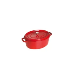 Cocotte En Fonte*STAUB Cocotte Fonte Ovale 31 cm Rouge Cerise 5,5 L