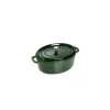 Cocotte En Fonte*STAUB Cocotte Fonte Ovale 33 cm Vert Basilic Majolique 6,7 L