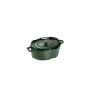 Cocotte En Fonte*STAUB Cocotte Fonte Ovale 31 cm Vert Basilic Majolique 5,5 L