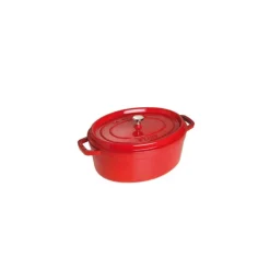 Cocotte En Fonte*STAUB Cocotte Fonte Ovale 33 cm Rouge Cerise 6,7 L