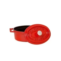 Cocotte En Fonte*STAUB Cocotte Fonte Ovale 33 cm Rouge Cerise 6,7 L