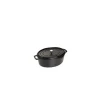 Cocotte En Fonte*STAUB Cocotte Fonte Ovale 15 cm Noir Mat 0,6 L