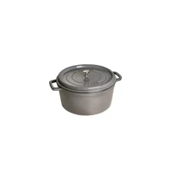 Cocotte En Fonte*STAUB Cocotte Fonte Ronde 22 cm Gris Graphite 2,6 L