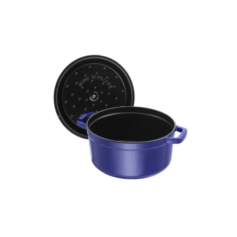 Cocotte En Fonte*STAUB Cocotte Fonte Ronde 26 cm Bleu Intense Majolique 5,2 L