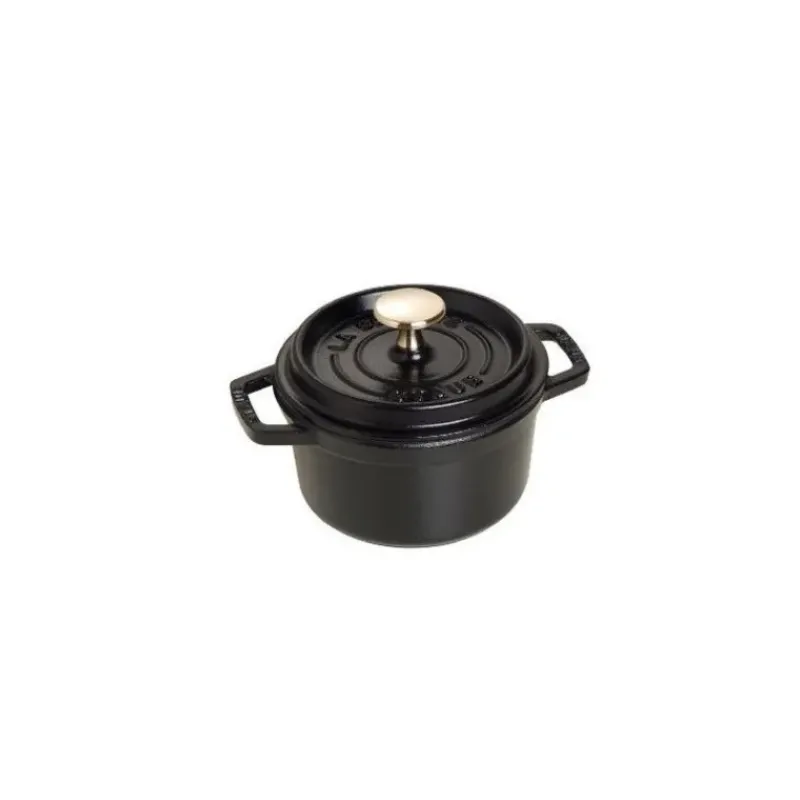Cocotte En Fonte*STAUB Cocotte Fonte Ronde 14 cm Noir Mat 0,8 L