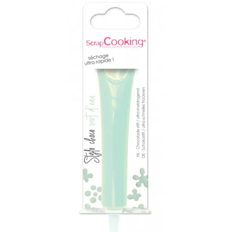 Nappages Et Glaçages|Décoration Comestible*SCRAPCOOKING Stylo Chocolat Vert d’Eau 25 g