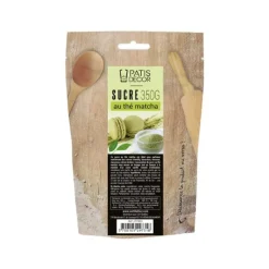 Sucre*PATISDECOR Sucre Aromatisé Thé Matcha 350 g Patisdécor
