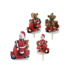 Décoration Gâteau*CUISINEADDICT Sujets de Noël en Scooter Sujet Résine x50
