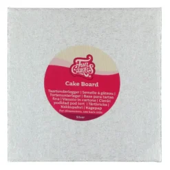 Présentoirs Pour Gâteaux*FUNCAKES Support Gâteau Carré 33 x 0,4 cm Argenté