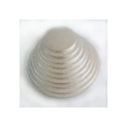 Présentoirs Pour Gâteaux*FUNCAKES Support Gâteau Rond Ø 25 x 1 cm Argenté