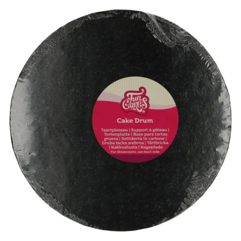 Présentoirs Pour Gâteaux*FUNCAKES Support Gâteau Rond Ø25 x 1,2 cm Noir