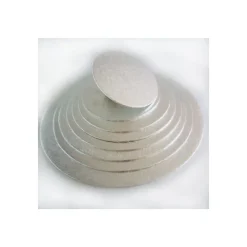 Présentoirs Pour Gâteaux*FUNCAKES Support Gâteau Rond Ø17.5 x 0,4 cm Argenté