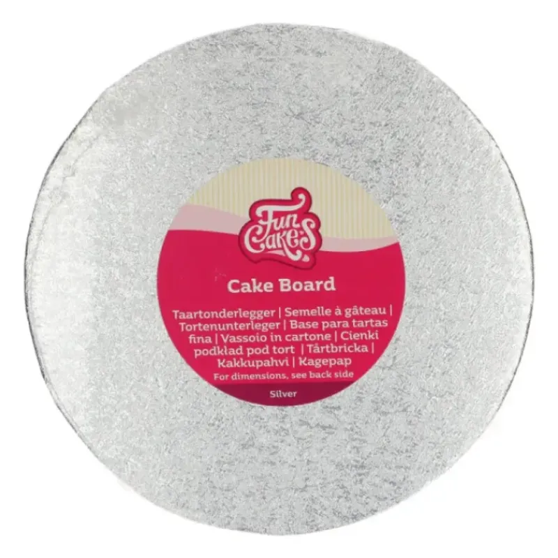Présentoirs Pour Gâteaux*FUNCAKES Support Gâteau Rond Ø10 x 0,4 cm Argenté
