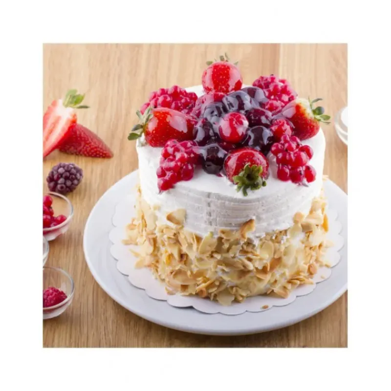 Présentoirs Pour Gâteaux*CROKUS Support Gâteau Ronds Festonnés 21 cm (x250)