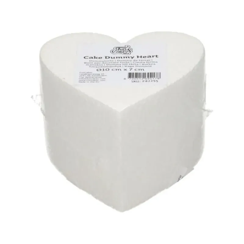Présentoirs Pour Gâteaux*FUNCAKES Support Polystyrène Cœur Ø 10 cm H 7 cm