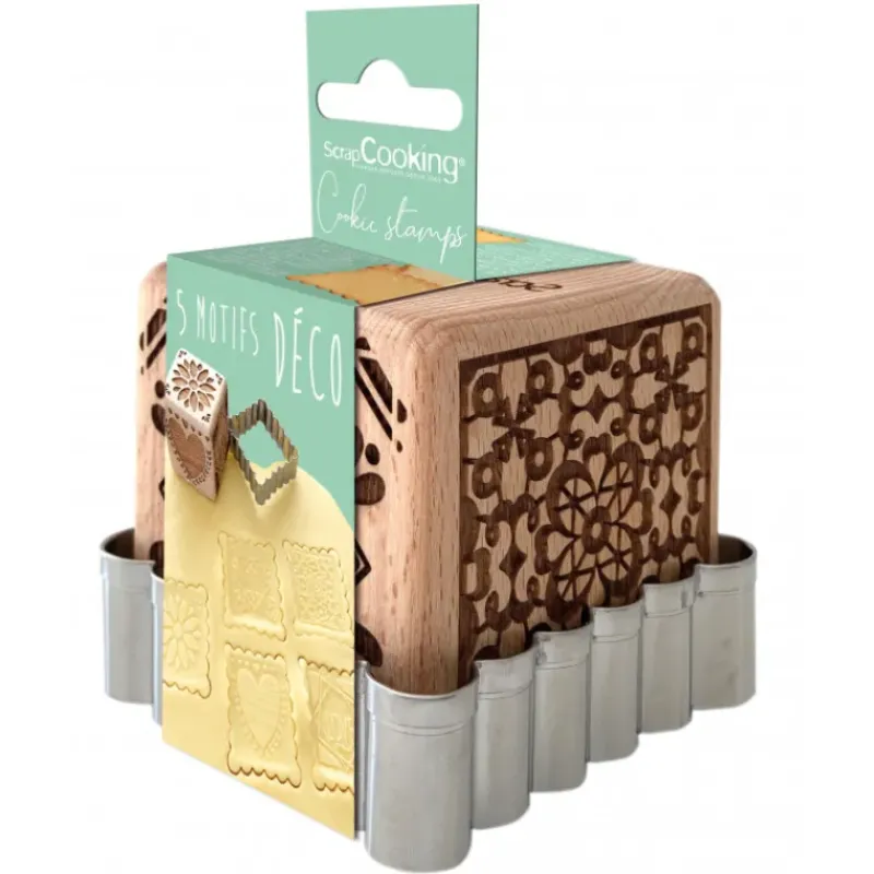 Emporte Pièce - Découpoir Pâtisserie*SCRAPCOOKING Tampon Biscuit Fait Maison et Emporte-Pièce