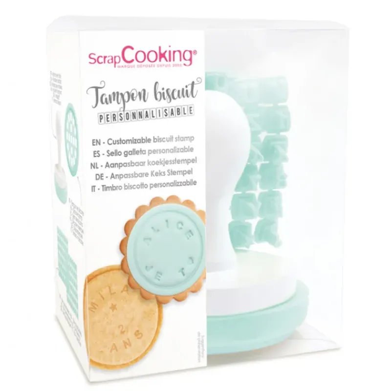 Emporte Pièce - Découpoir Pâtisserie*SCRAPCOOKING Tampon Biscuit Personnalisable