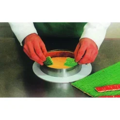 Moule Silicone*CUISINEADDICT Tapis Relief silicone Fleurs 30 mm