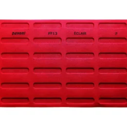 Tapis Silicone Pâtisserie*PAVONI Tapis Silicone Micro-perforé Éclair 12,5 x 2,5 cm x H 0,5 cm (x24)