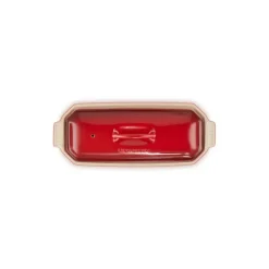 Terrines*LE CREUSET Terrine Rectangulaire avec presse 28 cm Cerise céramique