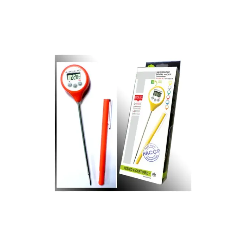 Thermomètre De Cuisine*ALLA FRANCE Thermomètre Digital étanche à sonde HACCP rouge -50°C à +200°C