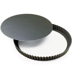 Moule Anti-adhésif|Moules À Gâteaux*GOBEL Tourtière Cannelée Fond Mobile 32 cm