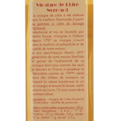 Vinaigres*MARTIN POURET Vinaigre de Cidre Normand 50cl
