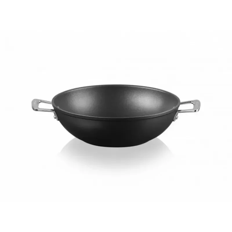 Woks*LE CREUSET Wok 28 cm Anti-Adhérent Les Forgées