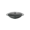Woks*CHASSEUR Wok en Fonte 37 cm Caviar
