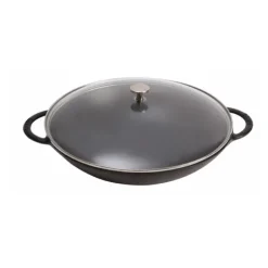 Woks*STAUB Wok en Fonte 37 cm Noir
