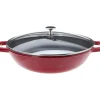 Woks*STAUB Wok en Fonte 30 cm Rouge
